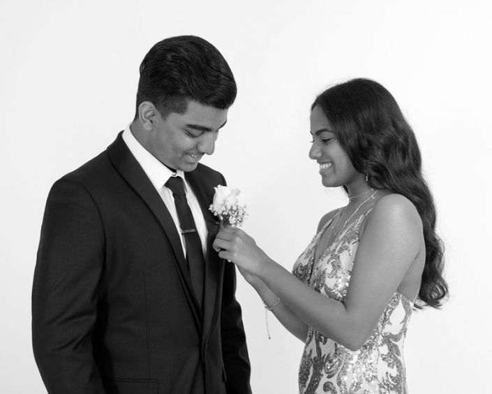 lovely indian couple dressed up ready for their high school formal in brisbane australia