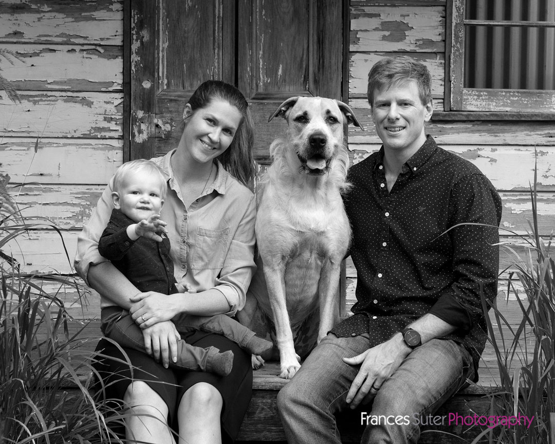 black and white family pictures