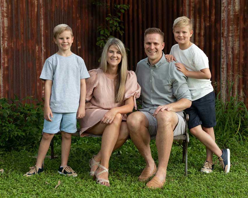 family portrait photograph Brisbane studio